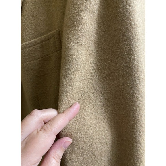 Vintage A Delta Ltd By Mel Burns Tan 100% Camel Hair Sport Coat Blazer 2 Button - Picture 9 of 16